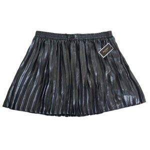 Juicy Couture womens mini skirt Gunmetal Shimmer Size XL elastic waist New